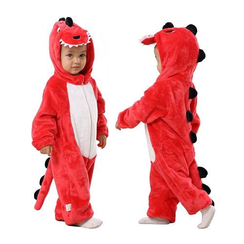 Image of TONWHAR Baby Boy's Girl's Animal Bodysuit Infant And Toddler's Romper Jumpsuit Halloween Costume Partywear