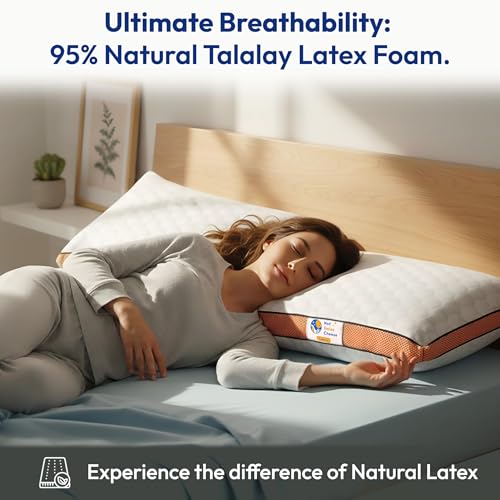Oreiller cervical confortable en latex de qualité housse lavable - 5