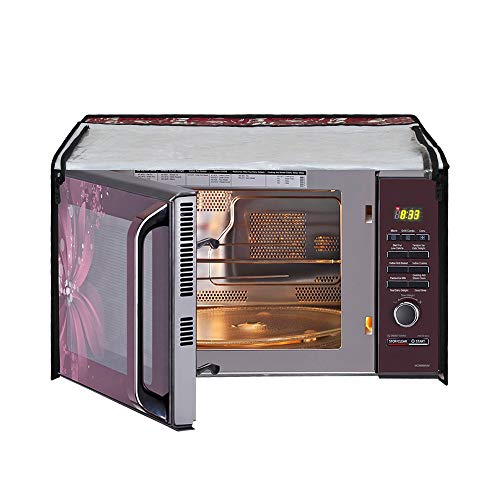 Image of DREAM KING Stylish Design & Printed Microwave Oven Cover Full Closure |waterproof & Dustproof Oven Cover Suitable for All Models - Multicolour SA48