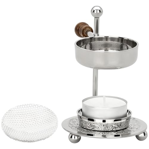 Handmade Gold Brass Incense BurnerIncense Censer with Sieve Adjustable Height 4.33 Inch Adjustable Incense Heater for Aromatherapy with Tea Light Included product thumbnail 12
