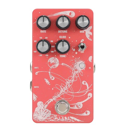ALABS - Pedal de cambio de paso orbital para guitarra eléctrica, pedal de octava con 9 tipos de cambios,...
