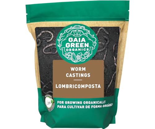 GAIA GREEN 2 Liters All-Purpose Worm Castings Powder for Improved Soil Quality Recommended for Household Plants Urban Gardens Lawns & Greenhouses