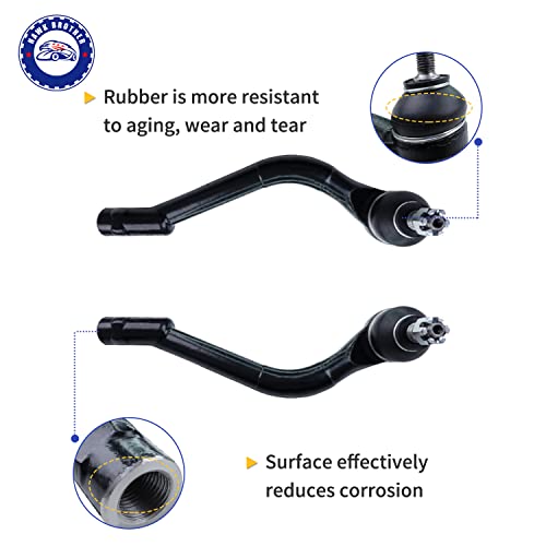 HAWK BROTHER 4Pcs Front Steering Inner Outer Tie Rod Ends Kit by HAWK BROTHER - Used condition - Image 4