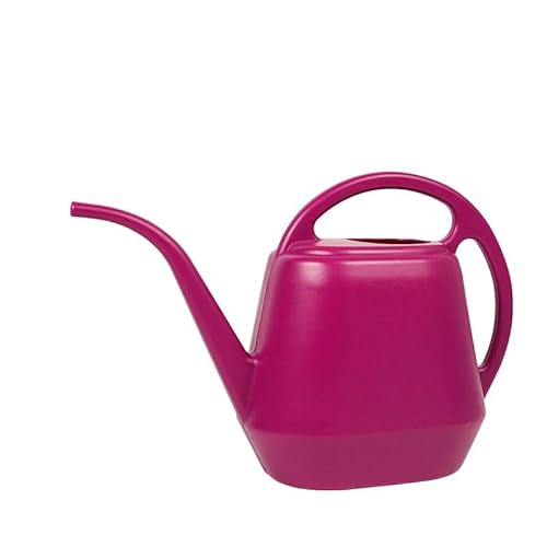 じょうご 大容量 じょうろ 4L おしゃれ ガーデン水差し 園芸用品 屋内 観葉植物 水やり 水差し 多機能 プラスチック製 園芸バケツ ホワイト (ローズレッド)