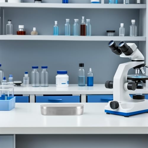 ELAYARD 2 Stück Sterilisationsbox Aluminium 20 Ml mit Dicht Schließendem Deckel Luftdichte Sterilisationsschale für Laborinstrumente Hitze und Chemikalienbeständig Wiederverwendbarer