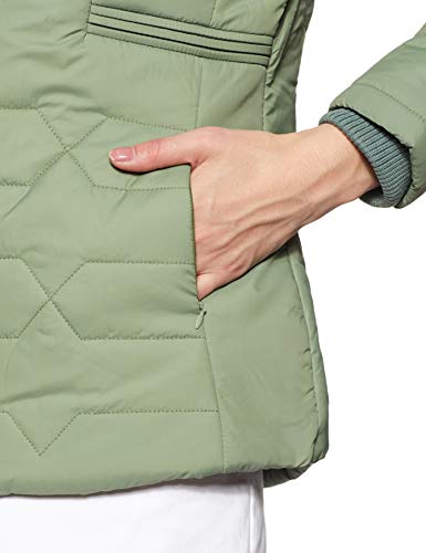 Image of Qube By Fort Collins Women's Medium-Length Bomber Jacket with Detachable Hood - Stylish Winterwear for All-Day Comfort