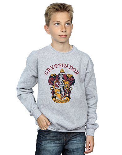 Harry Potter Boys Gryffindor Crest Sweatshirt Sport Grey 7-8 Years