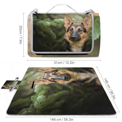 Tapis de camping berger allemand résistant à la chaleur et imperméable - 4