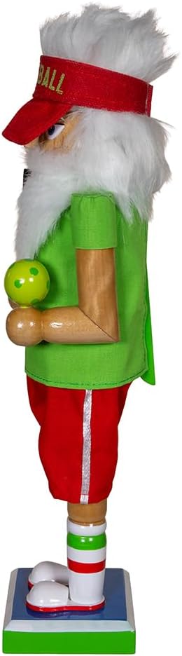 Kurt Adler 12-inch Wooden Pickleball Nutcracker