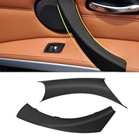 TTCR-II 2PCS Keine Demontage Kompatibel mit Türgriff BMW 3er E90 E91 E92 E93, E90 Türgriff Innen E91 Beifahrer Griffverkleidung für 316 318 320 323 325 328 330 335(2005-2011)-Schwarz Schnalle Rechts