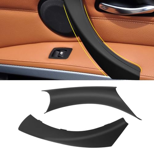 TTCR-II 2PCS Pas de Démontage Compatible avec Poignée de Porte Droit Intérieure BMW Série 3 E90 E91 E92 E93 Poignée de Porte Côté Passager E90 E91 E92 E93 323 325 328 330 2005-2011 Clip Noir-Droit