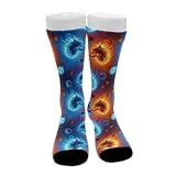 UTRSIFB Soft Socks Unisex Casual Socks Ice And Fire...