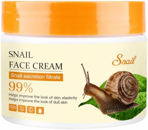 Snail Face Cream, Snail Moisturizer with Snail Secretion Filtrate, Deeply Nourishing and Moisturizing Dry Skin, Leave Skin Soft and Smooth, Reduces the Appearance of Fine Lines