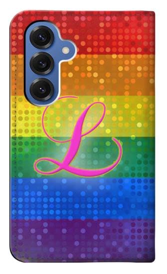 Coque rabat S25 drapeau lesbien symbole de liberté