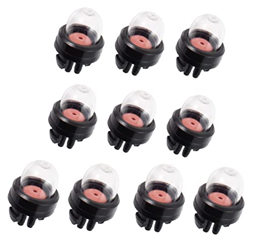 Hippotech 10Pcs Purge d'air pour ampoule d'amorce pour tronçonneuse Tondeuse Débroussailleuse Stihl Ryobi Poulan Husqvarna Walbro Homelite Echo 300780001 300780002 300780004 UP04033