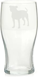Staffordshire Terrier Staffie Staffy Engraved Pint Glass, Dog Gift for Women, Gift for Men