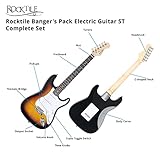 Rocktile Banger’s Pack Komplettset E-Gitarre Sunburst (Verstärker, Tremolo, Tasche, Kabel, Gurt, Plecs, Ersatzsaiten und Schule mit CD/DVD) - 4