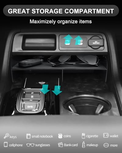 Image of CDEFG 2023 2024 2025 2026 Pilot Center Console Organizer Tray for 2023-2026 Honda Pilot /2024-2026 Passport Accessories Middle Console Storage Box(Divider)