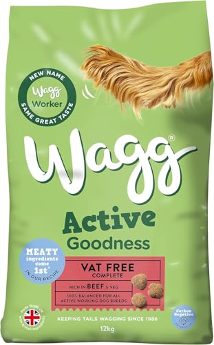 Wagg Active Goodness Complete Dry Adult Dog Food Beef & Veg 12kg - For All Active Working Dog Breeds - Image 3
