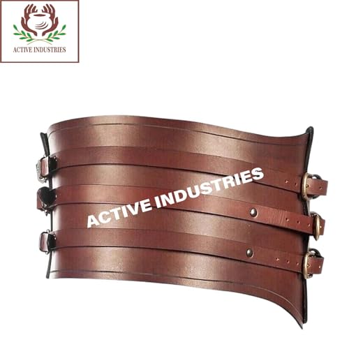 Medieval Mens Wide Leather, Genuine Brown Leather Corset Renaissance Accessory Wide Heavy Belt Viking Belt for Halloween Costume2