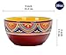 Bico Tunisian Cereal Bowls Set of 4, 26 oz Deep Ceramic Soup Bowls for Cereal, Salad, Noodles, Kitchen, Microwave and Dishwasher Safe, Gift for Housewarming and Thanksgiving