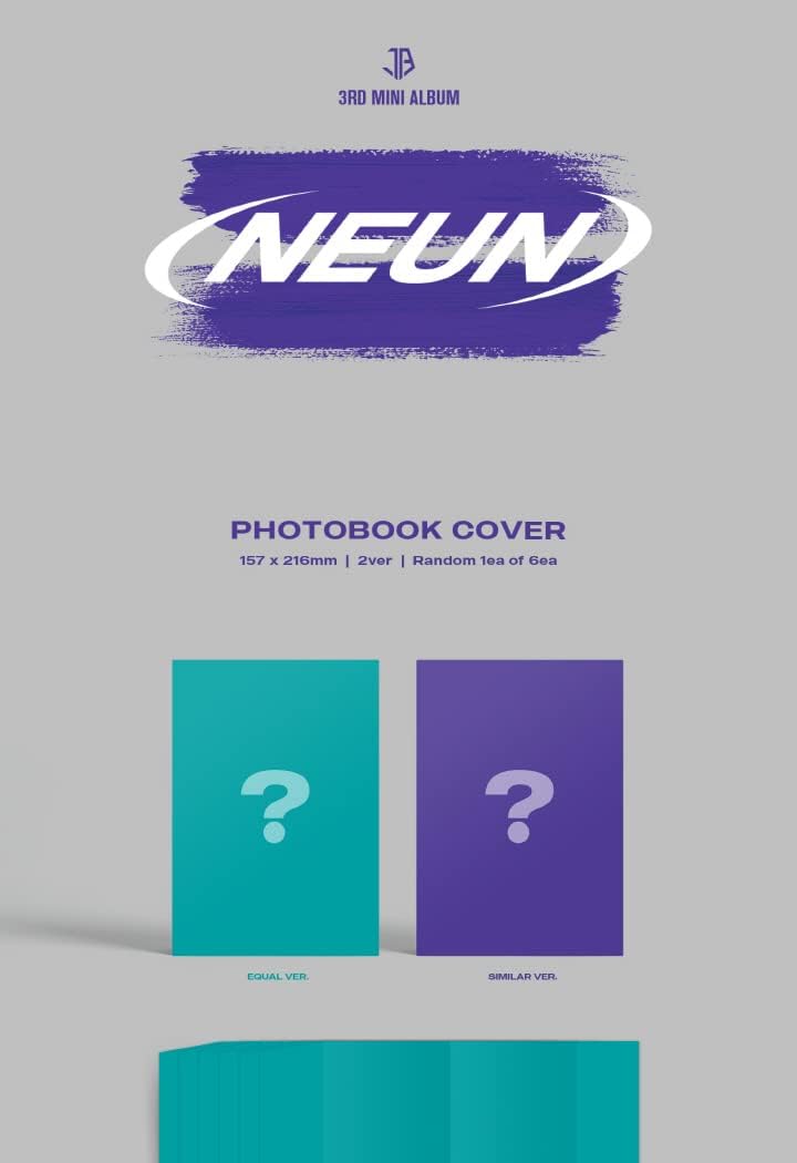 JUST B = (NEUN) 3rd Mini Album 2 Version SET CD+88p PhotoBook+1p PostCard+2p PhotoCard+Tracking Sealed