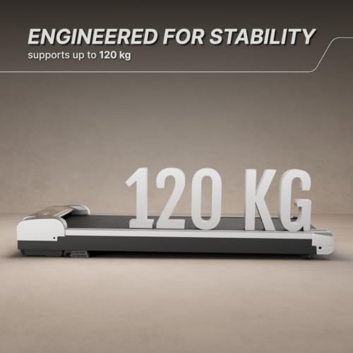 Image of Fitkit by Cult Walking Pad Neo (BLDC 3.5HP Peak Power) Compact Under Desk BLDC Motor Treadmill | Max Weight: 120kg | Home use with Remote Control (Silver)