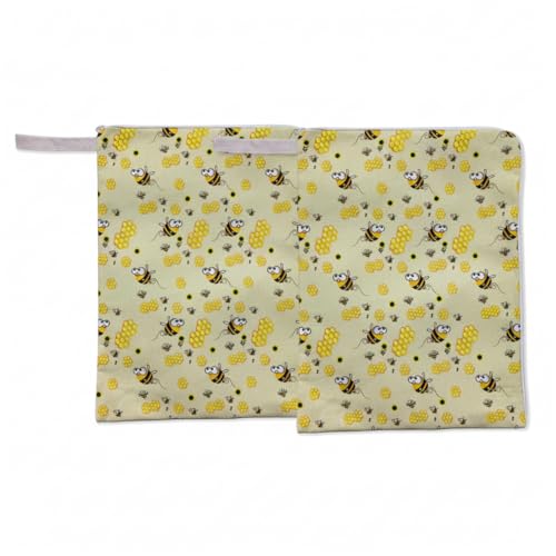 Bolsas de almacenamiento de pan premium pack de 2 envoltorios de cera de abejas naturales 2