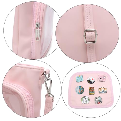 Image of Mini Ita Crossbody Purse, Pin Display Small Shoulder Bag For Anime