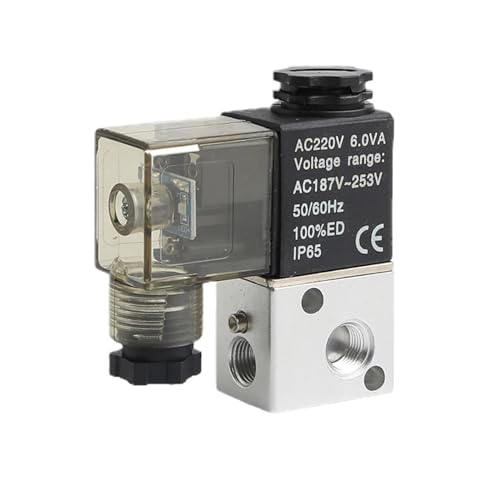 Électrovanne 3V1 12V distributeur pneumatique 3 voies 2 positions