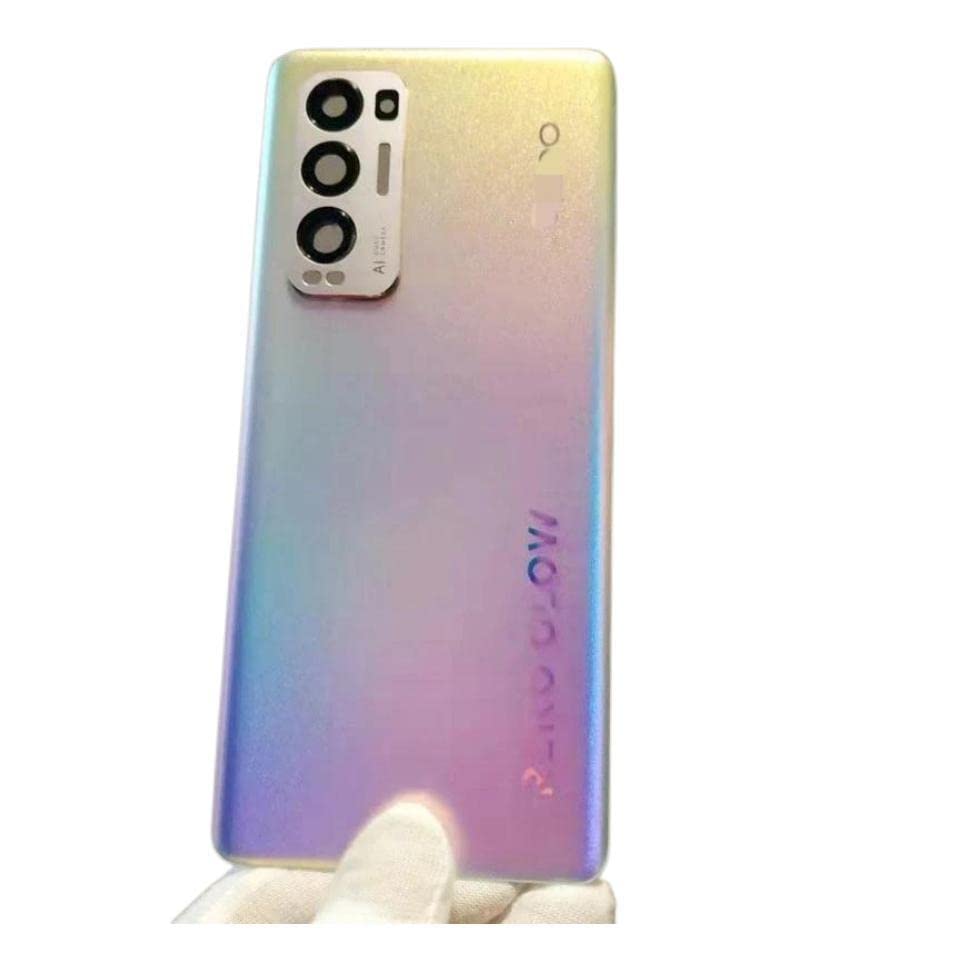 Cubierta trasera Oppo Reno 5 Pro Plus para arreglar la carcasa de batería rota del teléfono 4