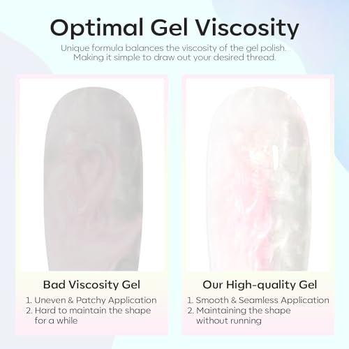 Image of modelones Glitter White Gel Nail Polish Glitter Gel Nail Polish Soak-Off UV Gel Polish - 28+ Days Long-Lasting Salon-Quality Nail Art DIY Manicure & Gift 15ML
