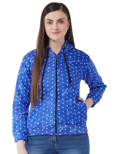 Image of Pivl Women's Fleece Blend Winter hooded Jacket.