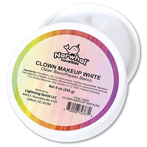 Narwhal Novelties White Face Paint Makeup Sweat Proof No Smear Face