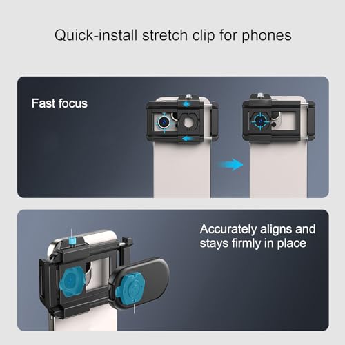 Phone Macro Lens with LED Light and CPL Filter, Nano Zoom Phone Microscope, Quick Release Cell Phone Lens Attachment, for Android, IOS Phone (100X) - Image 4