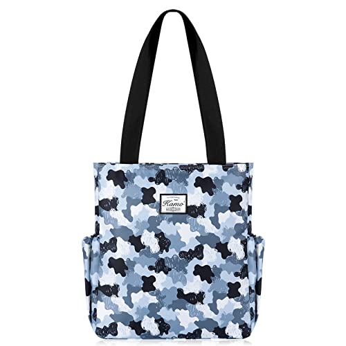 Image of KAMO Floral Tote Bag - Waterproof Lightweight Handbags Travel Shoulder Bag for Hiking Yoga Gym Swimming Travel Beach