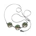 DIYthinker La deuxième Peinture à l'huile Thème Militaire de la Seconde Guerre Mondiale Forme Ronde Pendentif Bijoux Collier avec chaîne Décoration Cadeau