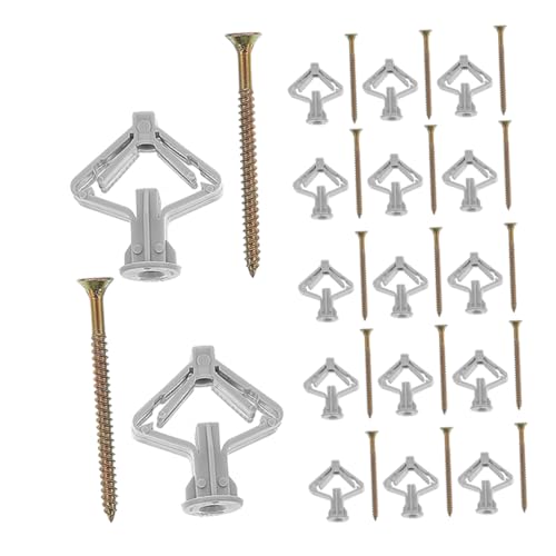 Cabilock 50 Set Kit Di Ancoraggi Per Pareti Cave in Bulloni Di Espansione Per Cartongesso Ancoraggi Di Montaggio Sicuri Per Piastrelle in Di Espansione Per Pareti