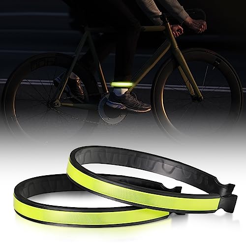 2 Stück Hosenklammer Fahrrad - Reflektierend Für Radfahren & Jogging