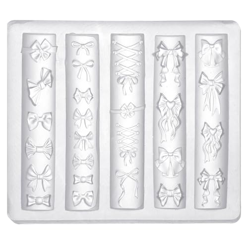 lasuroa Bogen Nagelform, 3D Silikon Transparente Bogen Nagelkunstform Schnitzschablone für Bastelprojekte Frauen Fingerspitzen Kunstdekoration