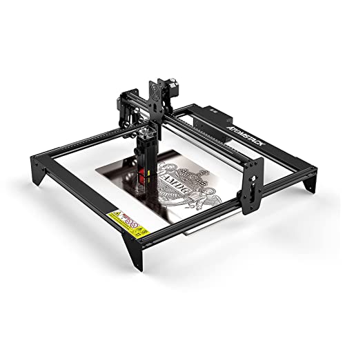 Upgraded 40W ATOMSTACK A5 M40 Laser Engraver, CNC DIY Laser Engraving and Cutting for Wood, Metal, Acrylic, 5.5W Laser Output Laser Engraving Machine, 0.16X0.19mm^2 Light Spot, Large Working Space