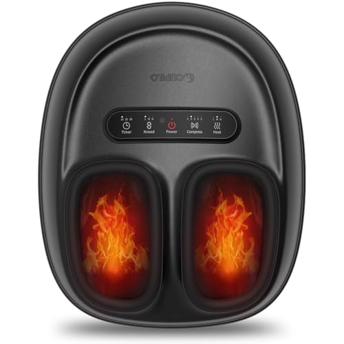 CuPiLo Foot Massager FSA Eligible HSA, [2026 Upgraded] - Feet Massager with Heat, Compression, 3D...