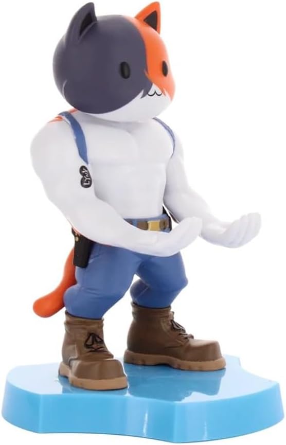 Cableguys Minis Fortnite Meowscles Supporto per telefono e supporto per auricolari – Novità supporto per telefono per scrivania e comodino, supporto per cuffie in-ear per smartphone e piccoli dispositivi, decorazioni da scrivania e accessori