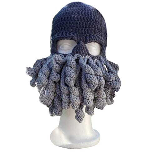 Cagoule pieuvre Halloween Morain en tricot pour fête originale