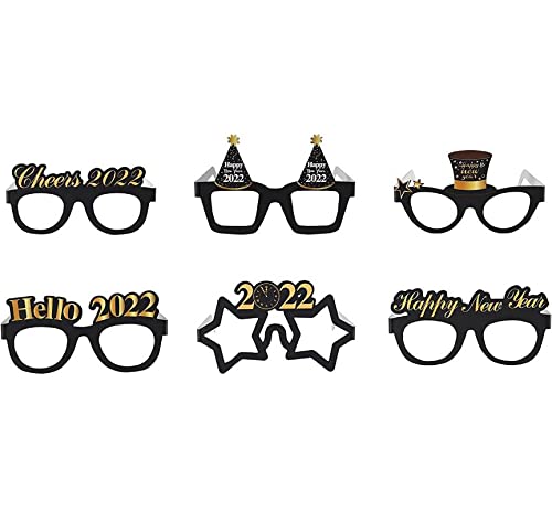 Happy New Year Eye glasses 2022 Pack of 12 for New Years Eve Party Celebrations
