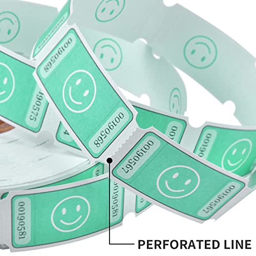 image for L LIKED 4000 Assorted Raffle Tickets Each Tickets Size 1x2 Inch,1000 T