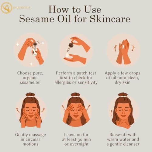 Image of Sesame Oil | 100% Pure Cold Pressed Gingelly Oil for Hair Growth, Skin Glow & Body Massage | Rich in Antioxidants, Reduces Dandruff & Joint Pain | 120 ml