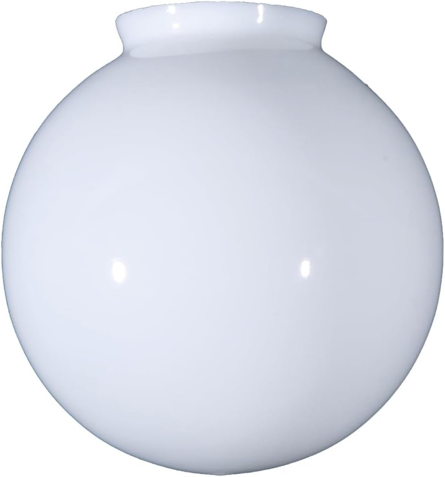 B&P Lamp 8" Opal Glass Ball Lamp Shade