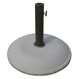 Tubo de acero pintado. PAPILLON Base Sombrilla Cemento 26 kg. / 500 mm.