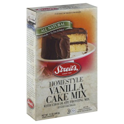 STREITS Yellow Cake Mix/Chocolate Frosting, 12 OZ